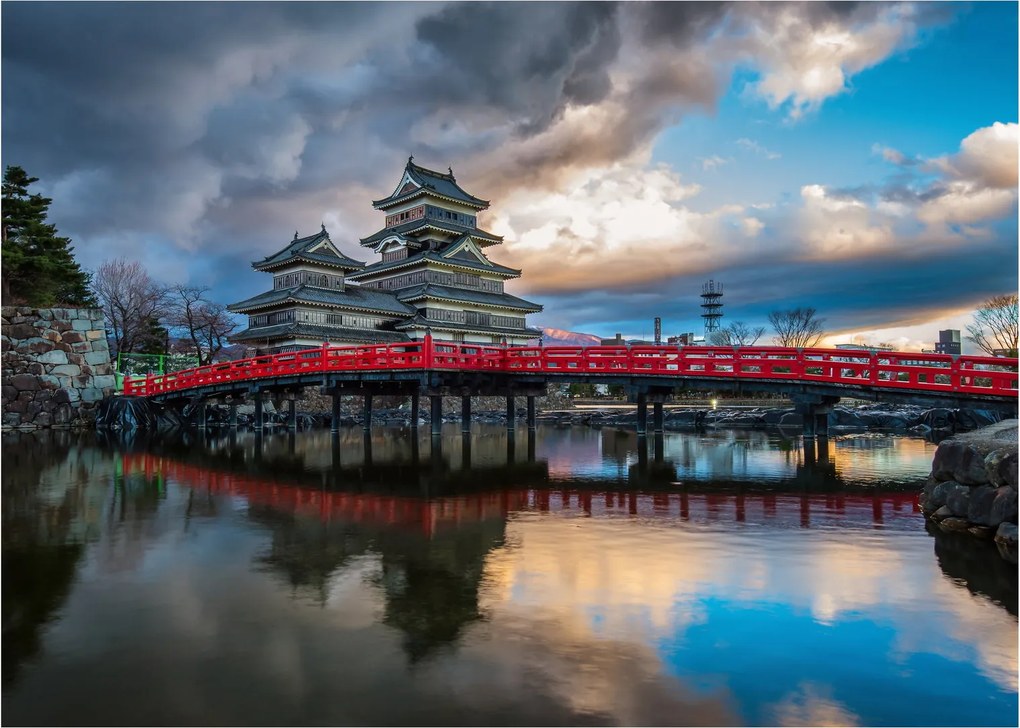 Sklenený obraz - Japonsko (70x50 cm)