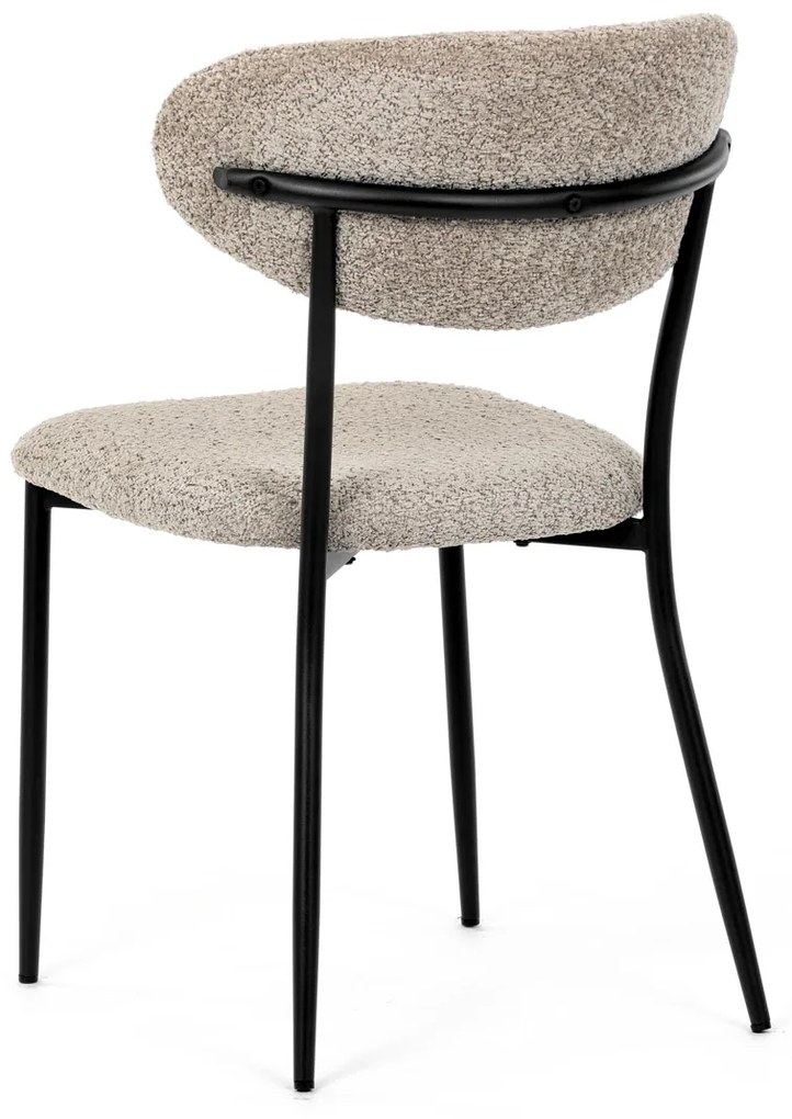 Autronic - Židle jídelní, lanýžová látka, černé kovové nohy. - CT-W1021 LAN2 AKCE