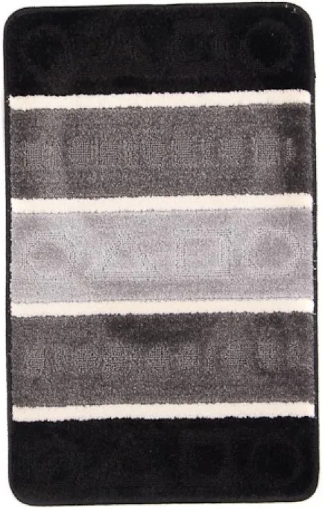 Kúpeľňová predložka 5015 sivo čierna, Šířky běhounů 100 cm