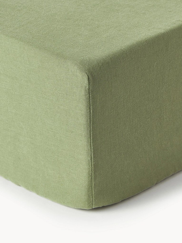 Elastická plachta na kontinentálnu posteľ z vypratého ľanu Airy