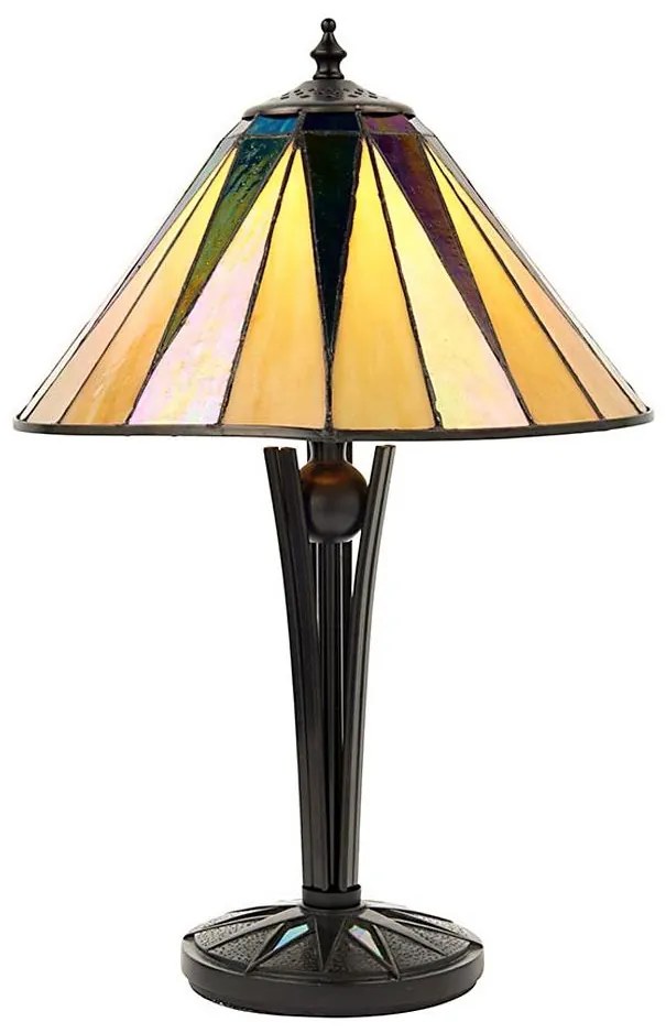 Endon 70367 - Stolná lampa Tiffany DARK STAR 1xE14/40W/230V, priemer 30 cm