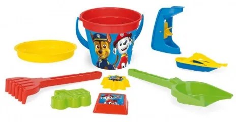 WADER Sada na piesok 9ks plast Paw Patrol / Tlapková patrola v sieťke 23x35x21cm 12m + Wader