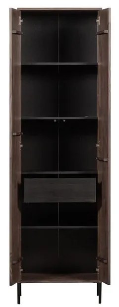 Hnedá šatníková skriňa v dekore jaseňa 60x210x42 cm Gravure – WOOOD