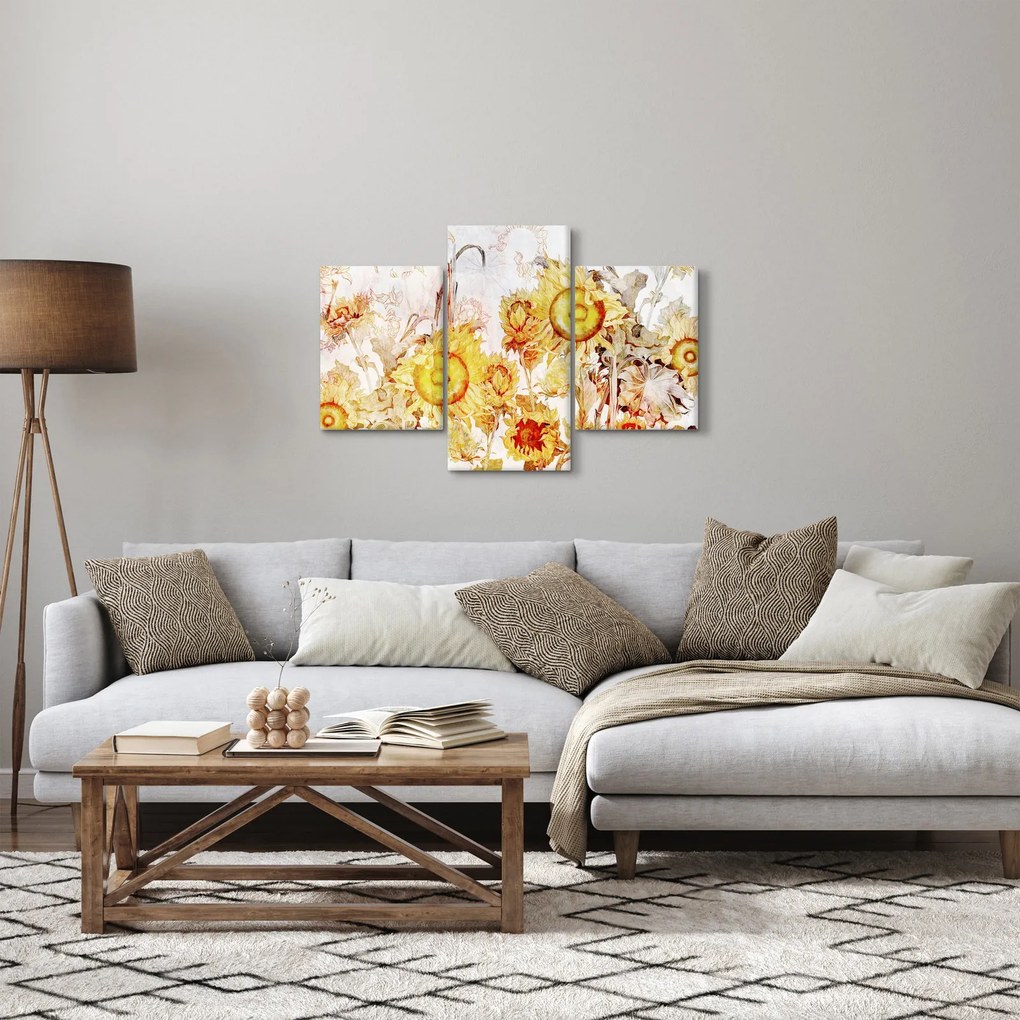 Obraz - Slnečnica, maľba (90x60 cm)