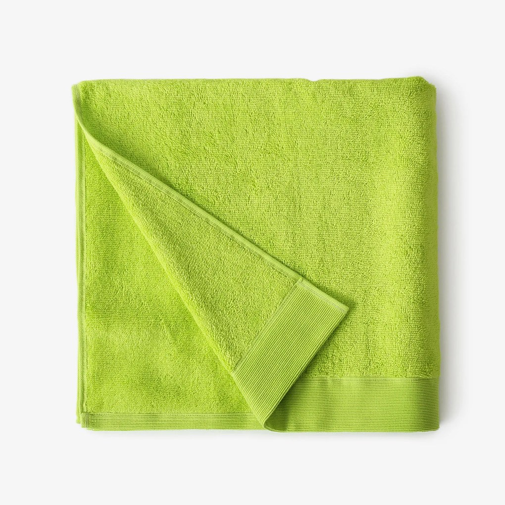 Goldea modalový uterák/osuška s prírodným vláknom - zelený 70 x 140 cm