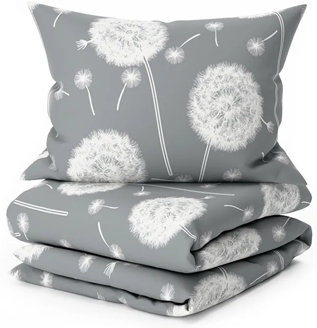Bavlnené obliečky DANDELION BLEND sivé Rozmer obliečky: 70 x 90 cm | 140 x 200 cm
