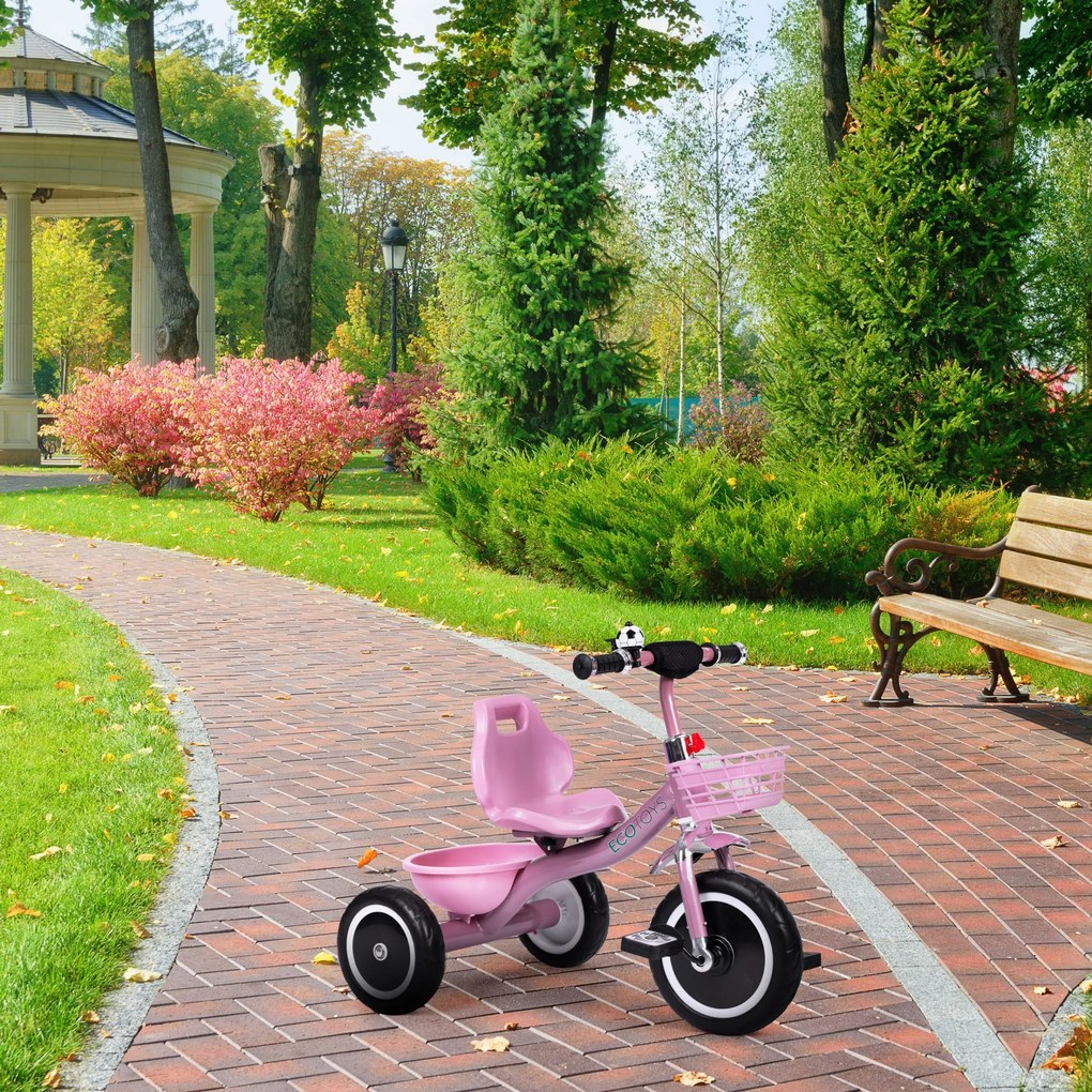 Dětská tříkolka/odrážedlo ECOTOYS HEAVEN růžová