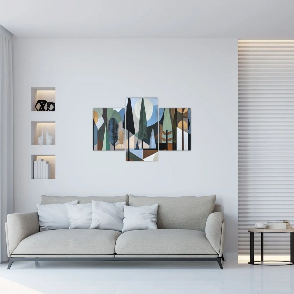 Obraz - Prírodná geometrická abstrakcia II. (90x60 cm)