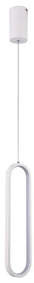 LED Luster na lanku LED/13W/230V 4000K biela