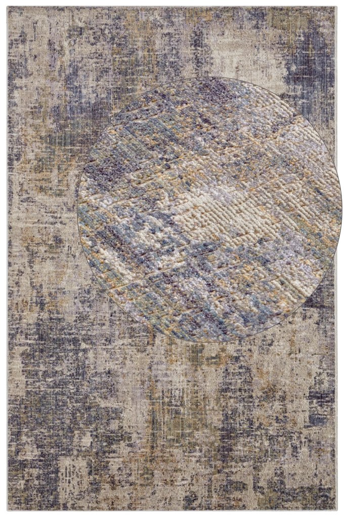 Kusový koberec Cairo 105586 Gizeh Cream Blue – na von aj na doma, 200x280, modrá, chodba / predsieň, Hanse Home