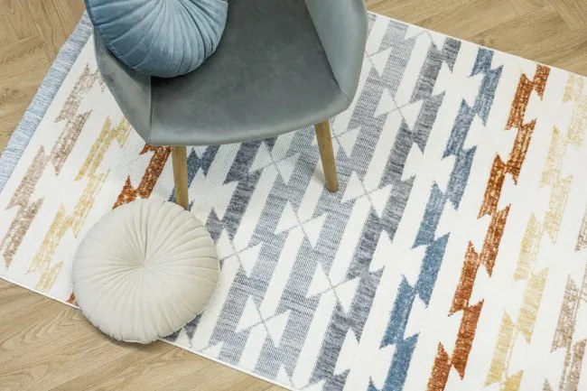 Koberec BROADWAY C0784 biely / žltý / krémový