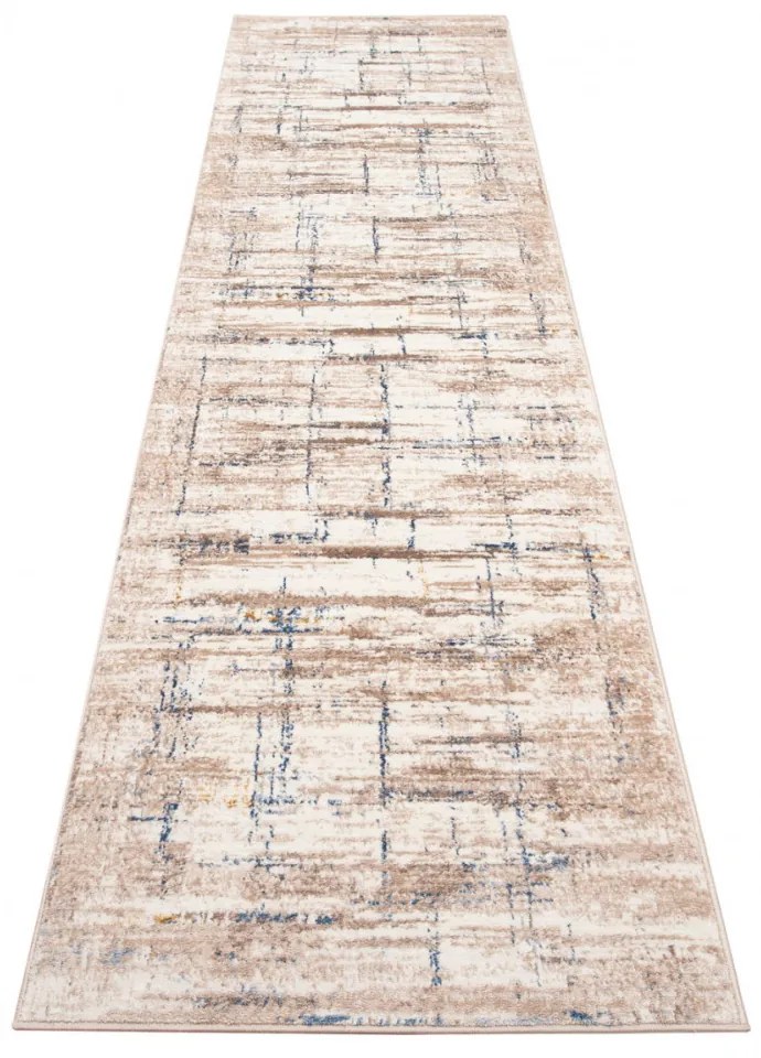 Kusový koberec Namur krémovo modrý atyp, Velikosti 100x300cm