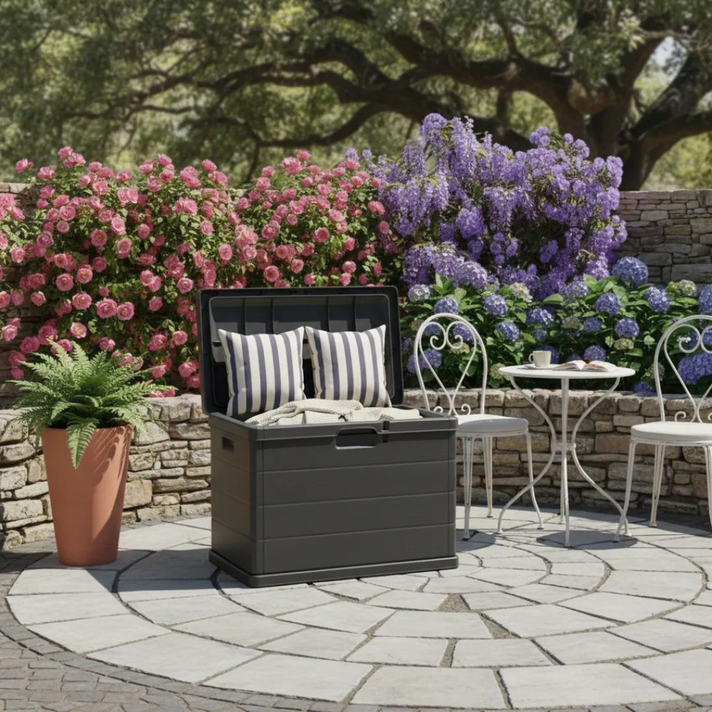 Úložný box BETA, 170L, 78x55x52cm, antracitová I.P.A.E-Progarden