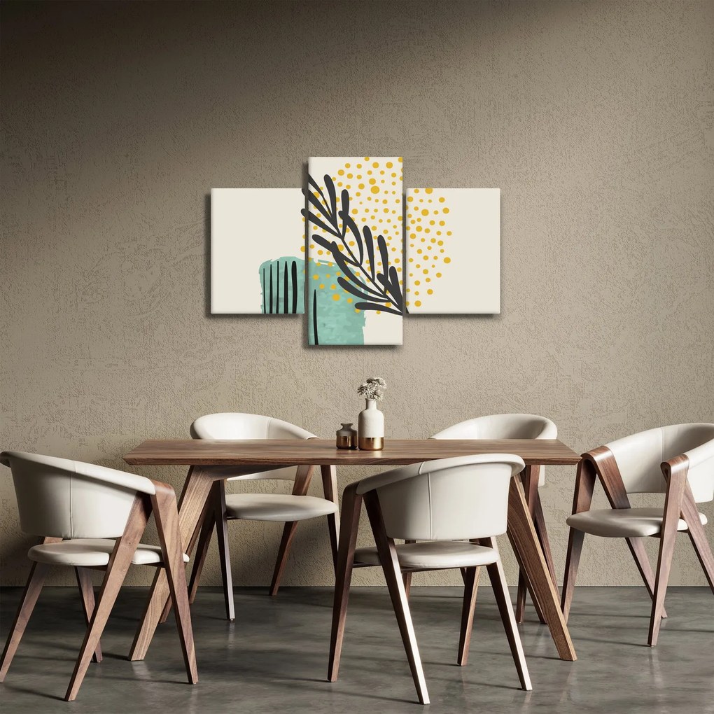 Obraz - Abstraktné listy N⁰3 (90x60 cm)