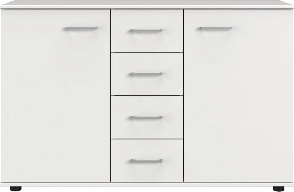 Komoda Cheep, biela, 130 cm