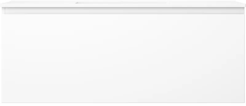 Mexen Orio, kúpeľňová skrinka 120 cm s umývadlom Otis, 1 zásuvka, biela matná, 91A10-12047-1-BF01-W18M01