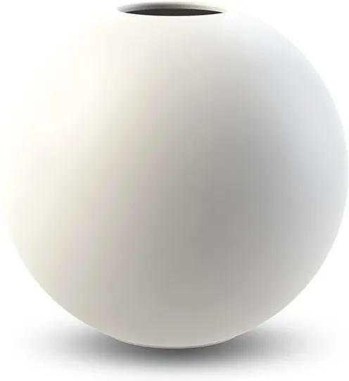 COOEE Design Okrúhla váza Ball White 20 cm