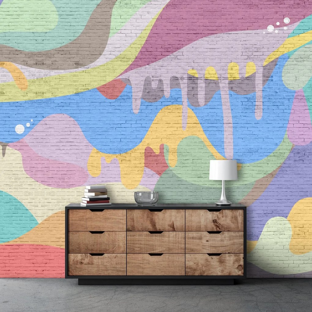 Fototapeta - Grafiti v stene (147x102 cm)