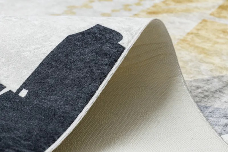 Dywany Łuszczów, Kusový koberec ANDRE Abstraction 1097, 160x220, béžová, chodba / predsieň