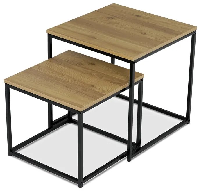 Autronic BONTEC Odkladací stolík 50x50cm, mdf, divoký dub, AF-076 OAK Farba: Prírodné
