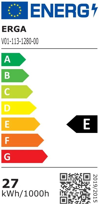 Erga Harper, LED zrkadlo 120x80cm, 3105 lm, 6500K, predné/zadné osvetlenie, ERG-V01-113-1280-00