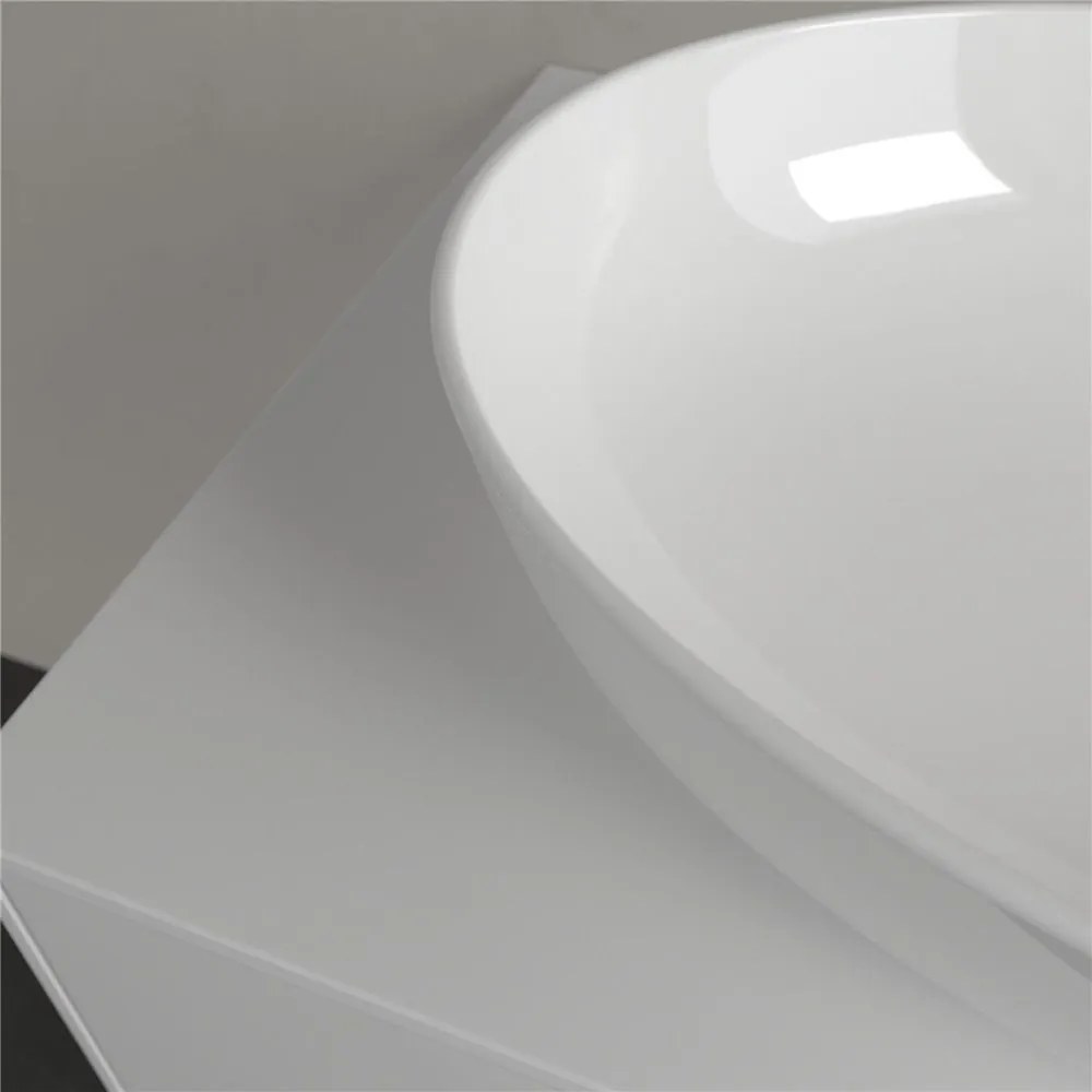 VILLEROY &amp; BOCH Artis oválne umývadlo na dosku bez otvoru, bez prepadu, 610 x 410 mm, biela alpská, 41986101
