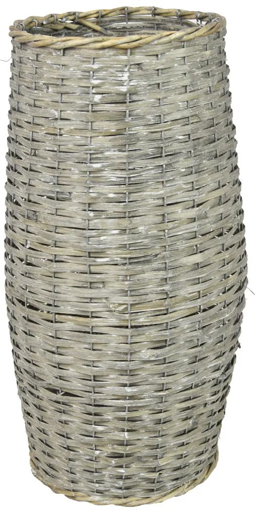 Váza prútená šedá Rozmery (cm): 14x33