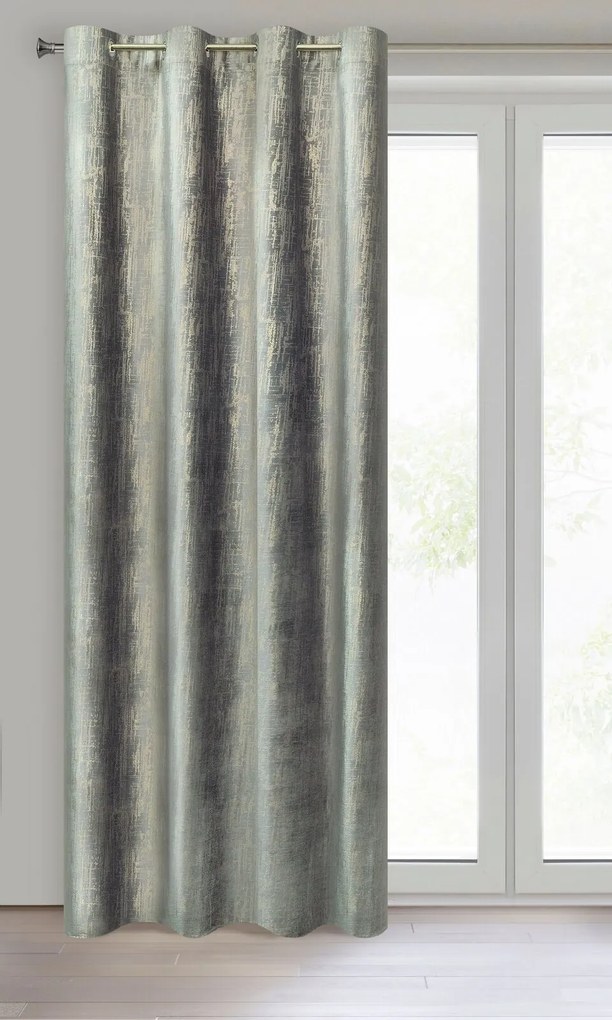 ZATEMŇOVACÍ ZÁVES NA KRÚŽKOCH MARSALA 140X250 CM STRIEBORNÁ