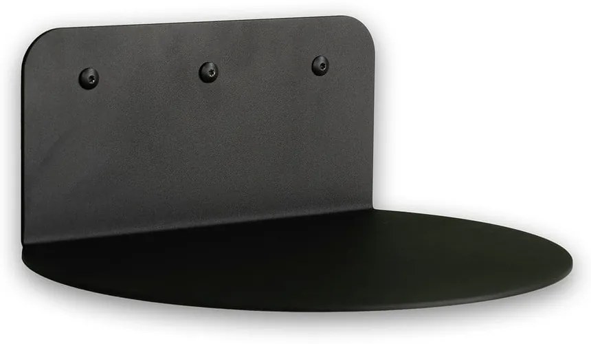 Čierna kovová polica 30 cm Flex – Spinder Design