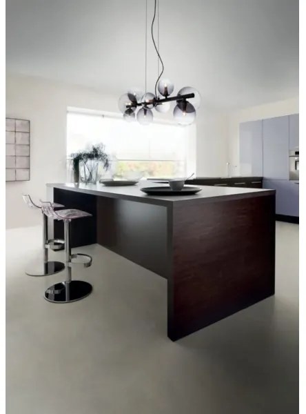 Redo 01-3989 - Luster na lanku ASTRA 9xG9/8W/230V čierna