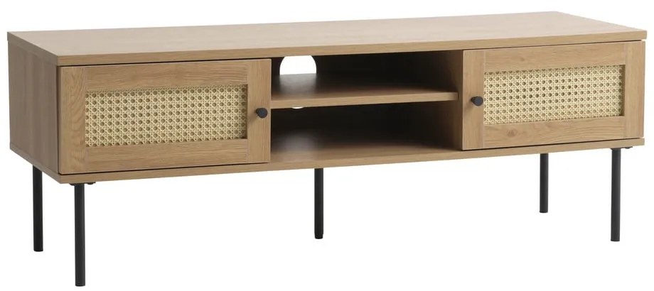 TV stolík v dekore duba v prírodnej farbe 120x43 cm Pensacola – Unique Furniture