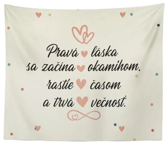 Sablio Deka Pravá láska: 150x120 cm