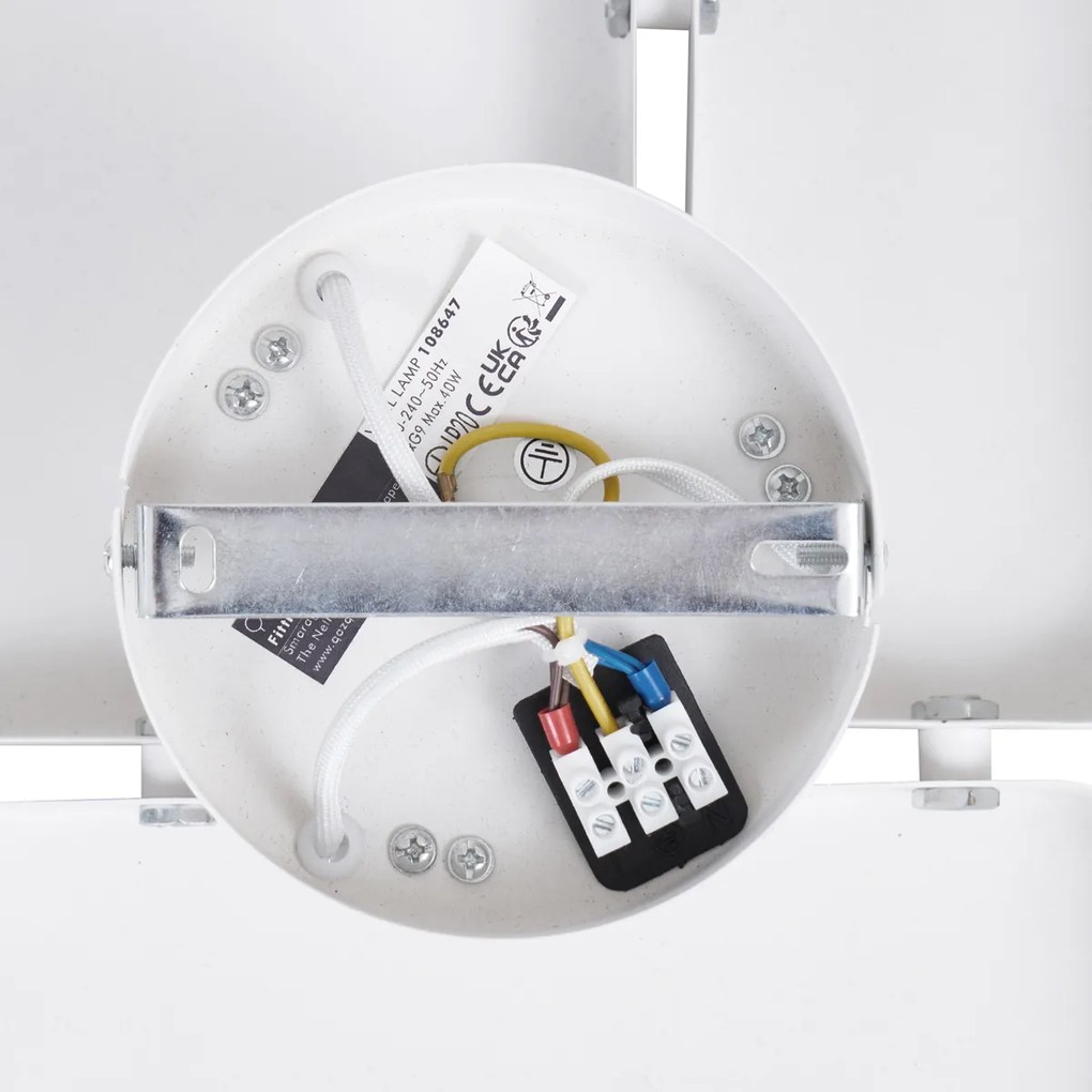 Dizajnové nástenné svietidlo biele 3-svetlá - Planes