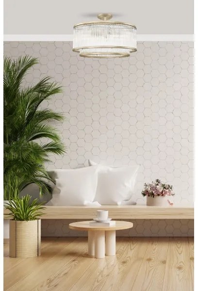 Zuma Line C0528-06H-V6AC - Prisadený luster SERGIO 6xE14/60W/230V zlatá