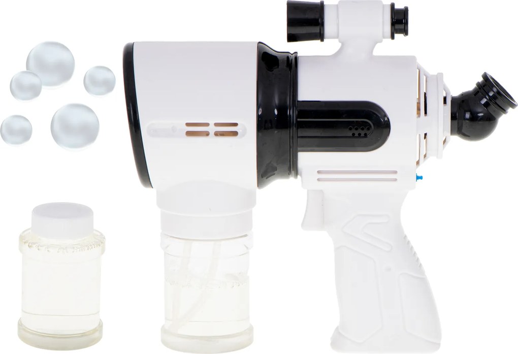 KIK Pištoľ na mydlové bubliny biela