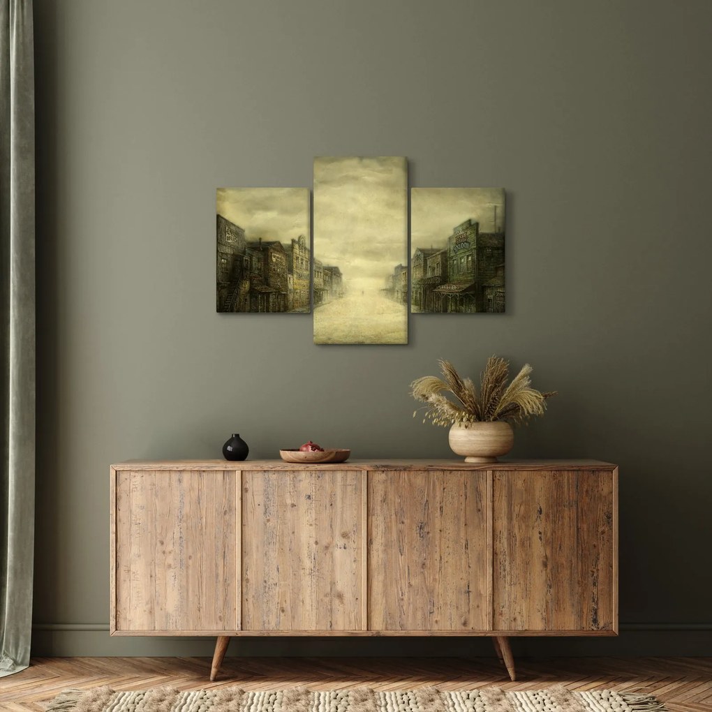 Obraz westernového mestečka (90x60 cm)