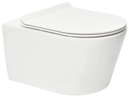WC závesné SAT Brevis s doskou softclose, so zadným odpadom SATBRE011RREXP, 1 ks