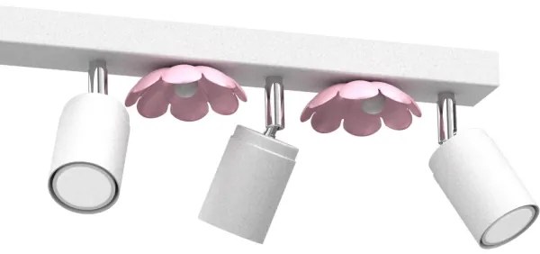 Bodové svietidlo FLOWER 6xGU10/8W/230V biela