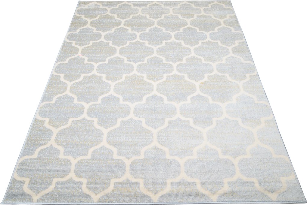 TA Koberec 4496B L.MODRÁ / KRÉMOVÁ MIA Rozmer: 200x300 cm