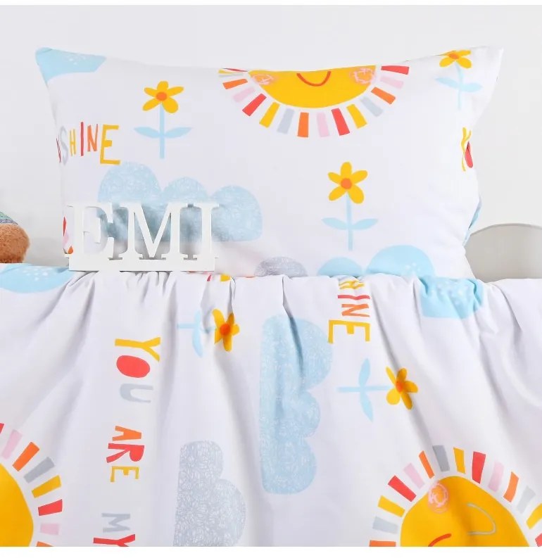 Obliečky detské bavlnené Sunny EMI, Štandardný set jednolôžko obsahuje 1x 140x200 + 1x 70x90