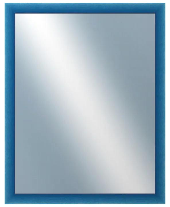 DANTIK - Zrkadlo v rámu, rozmer s rámom 40x50 cm z lišty BOX modrá morená (1753)