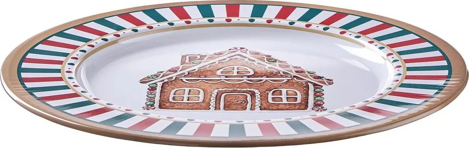 XMAS Podnos perníkový domček 33 cm