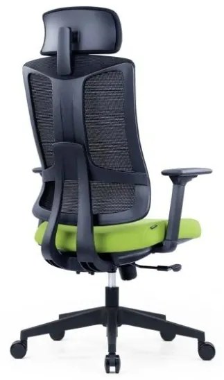 Kancelárska ergonomická stolička SLIDE — látka, sieť, viac farieb Červená