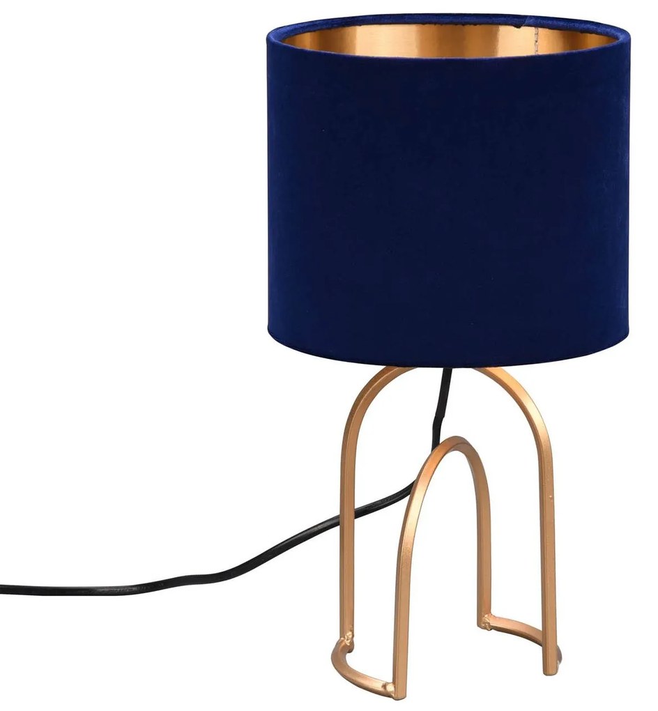 Stolová lampa Grace, Ø 18 cm, fialová/zlatá