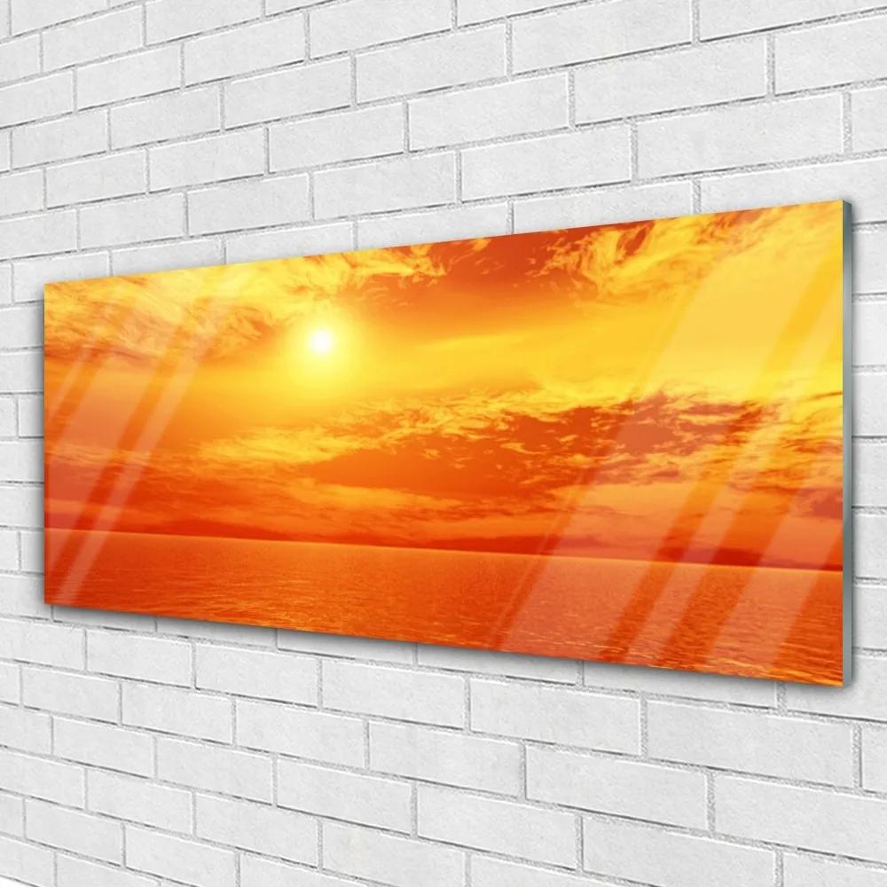 Obraz plexi Slnko more príroda 125x50 cm