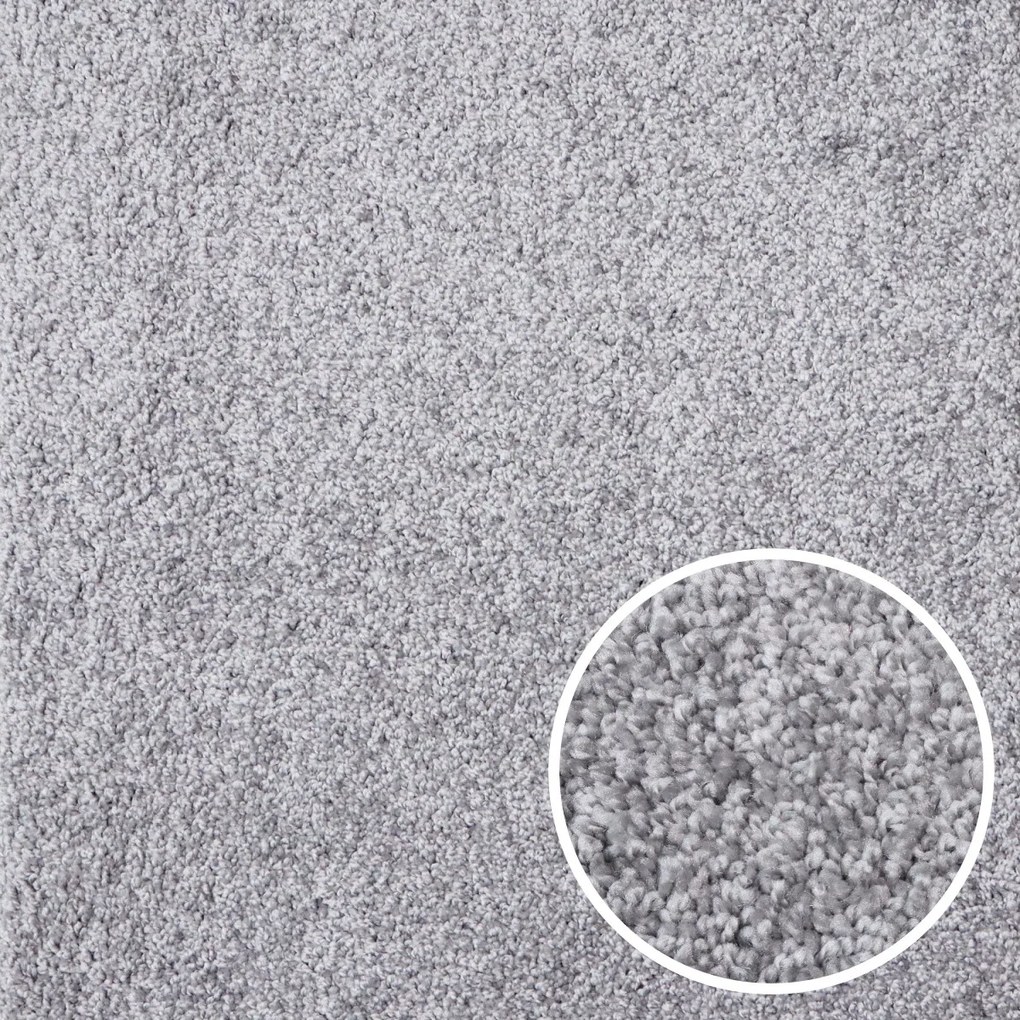 Metrážny koberec Bali 073, na mieru, šíře 4m, šedá, filc, detská izba, Condor Carpets