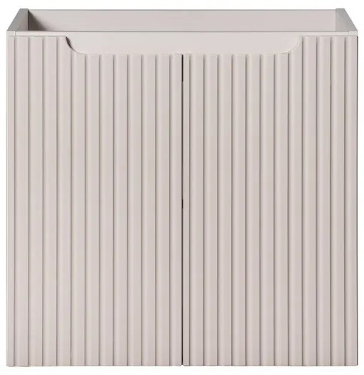 Kúpeľňová skrinka Nova Cashmere I Sky so zápustným umývadlom 60 cm kašmírová/biela