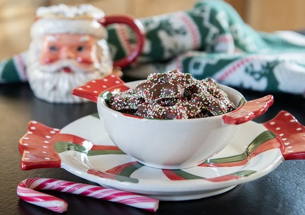 Keramická servírovacia misa/tanier cukrík Candy - 27*20*3 cm