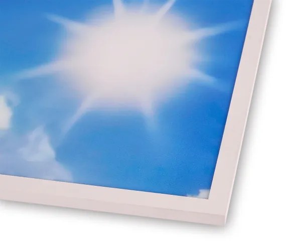 Brilagi-LED Stmievateľné svietidlo SLIMFRAME LED/58W/230V 60x60 cm strieborné/modré+diaľkové ovládanie