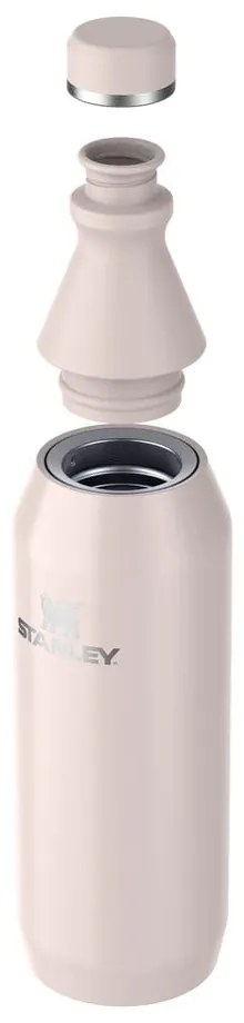 Svetloružová antikoro fľaša 600 ml All Day Slim – Stanley